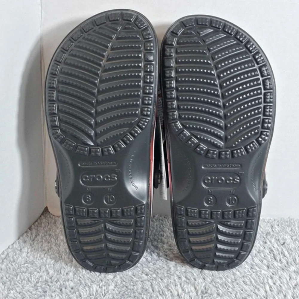 Crocs Star Wars‎ Darth Vader Classic Clogs Black Mens 8 Womens 10 211774-90H NEW